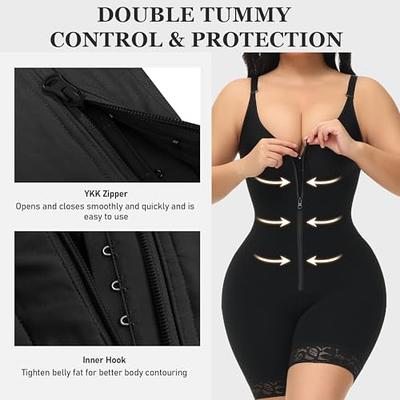 Women's Corset Bodyshaper High Compression Garment Abdomen Control Double  Bodysuit Waist Trainer Open Bust Shapewear Fajas