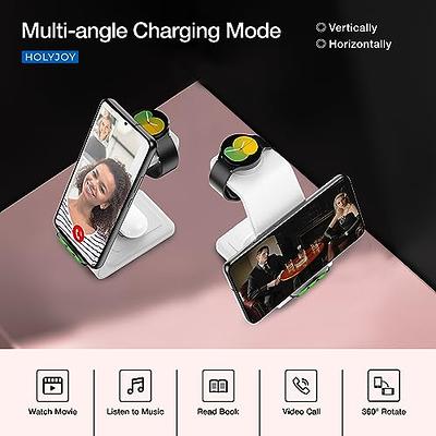 Wireless Charger for Samsung/Android, HOLYJOY Travel 3 in 1 Fast Charging  Station/Stand/Multi Charger for Samsung S23/S22/S21/S20/Note 20, for Galaxy  Watch 6/5/4/3/Active 2, Buds - Yahoo Shopping