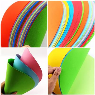 KYMY 60 pcs Colored Round Cardstock Paper, 10 Assorted Colors