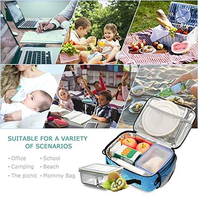  Bluboon Insulated Lunch Box for Kids Boys Girls School