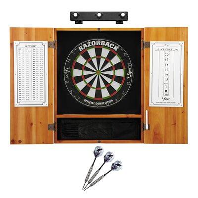 DMI Sports Indoor Bristle Dartboard And Cabinet Set (Darts Included)