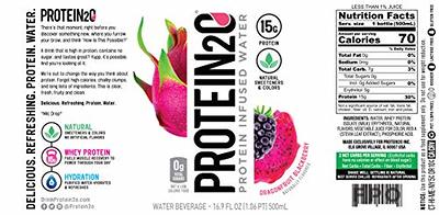 Protein2o 15g Whey Protein Isolate Infused Water, Ready To Drink, Sugar  Free, Gluten Free, Lactose Free, Harvest Grape, 16.9 oz Bottle (Pack of 12)