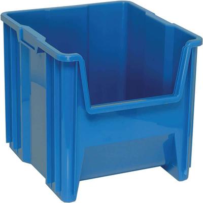 Akro-Mils Storage Tote Bin 8.2" 200 lbs Plastic Yellow 3.5 Gal  Capacity (4-Pack)