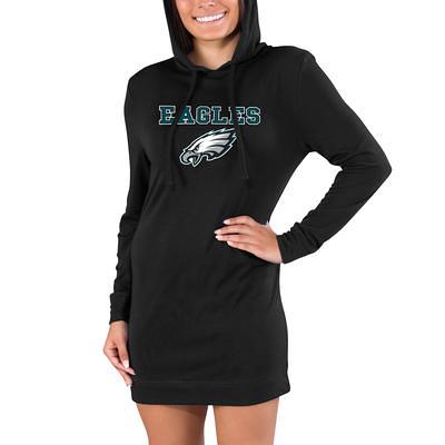 Concepts Sport Women's Philadelphia Eagles Marathon Black Long Sleeve  T-Shirt