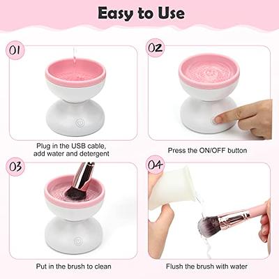 Electric Makeup Brush Cleaner Newest Design, Luxiv Wash Makeup Brush  Cleaner Machine Fit for All Size Brushes Automatic Spinner Machine,  Painting Brush Cleaner - Yahoo Shopping