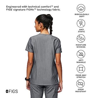 FIGS Casma Three-Pocket Scrub Top for Women – Graphite, M - Yahoo Shopping