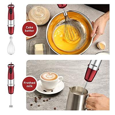 Nahida Handheld Milk Frother for Coffee, Rechargeable Electric Whisk with 3  Heads 3 Speeds Drink Mixer Foam Maker For Latte, Cappuccino, Hot Chocolate,  Egg - Red - Yahoo Shopping