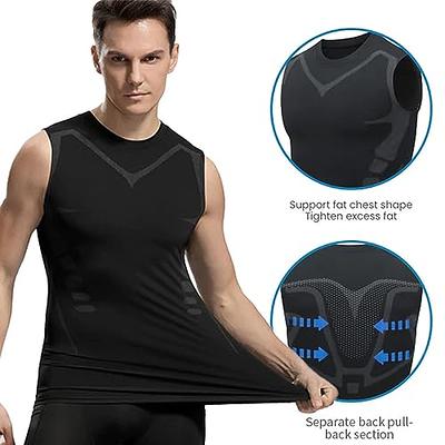 MENIONIC Tourmaline PostureCorrector Vest, Tourmaline Posture Corrector  Vest, Ionic Shaping Sleeveless Shirt