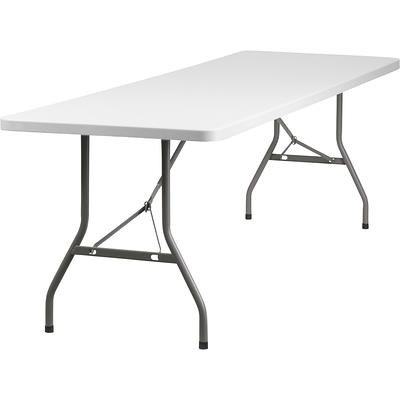 Flash Furniture Granite Plastic Folding Training Table White