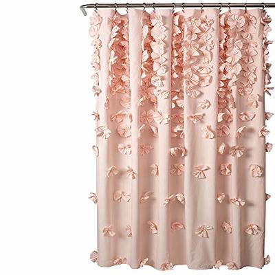 72x72 Riley Shower Curtain Blush Pink - Lush Décor