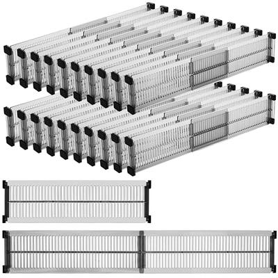  Guntsous 4 Pack Bamboo Drawer Divider - Expandable