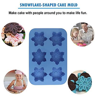 Snowflake Silicone Cake Pan, Size: 1