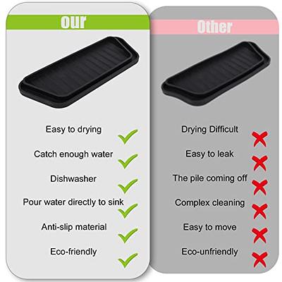 Refrigerator Drip Catcher Tray, Silicone Reusable Refrigerator Drip Catcher  Anti Skidding Fridge Water Drip Tray Refrigerator Drip Pan for Fridge  Spills Water (Black) - Yahoo Shopping