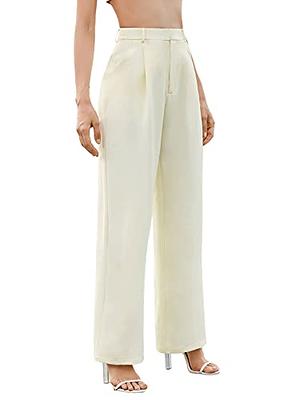 SweatyRocks Women's Elegant High Waist Solid Long Pants Office