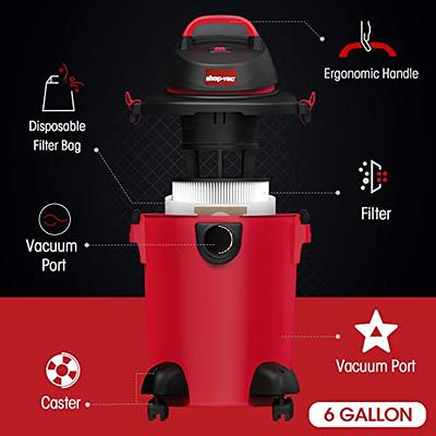 Shop-Vac 6 Gallon 3.0 Peak HP Wet Dry Vacuum Heavy-Duty Shop Vacuum W