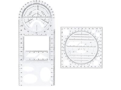 5 in 1 Woodworking Circular Drawing Tool, T Ruler 360 ° Compass