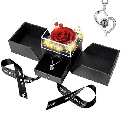 Eternal Rose In Love Box Preserved Real Flowers with Box Set Best Mothers  Day Gift Romantic Valentines Christmas Gifts for Her