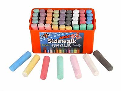 Chalk - 12 Pack Chalkboard Chalk With 4 Chalk Holder - 12 Colored