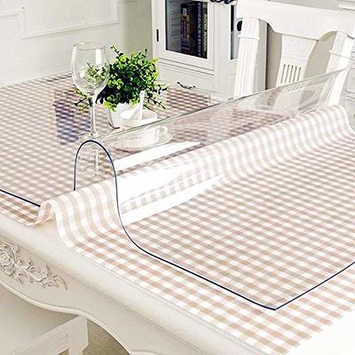 OstepDecor Clear Table Protector, 40 x 100 Inch Clear Table Cover  Protector, 1.5mm Thick Table Pad for Dining Room Table, Clear Table Cloth  Cover Protector, Plastic Table Cloth for Wooden Table - Yahoo Shopping