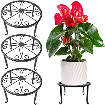 Heavy Duty Plant Stand Flower Pot Holder Corner Rack Metal Shelf