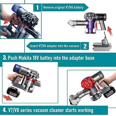 Adapter for Makita 18V Battery Convert For Dyson V6 V7 V8 Series Vacuums  Hot