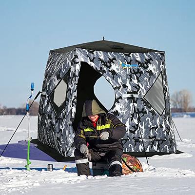 Outsunny 2 Person Insulated Ice Fishing Shelter Pop-Up Portable Ice Fishing  Tent with Carry Bag and Anchors for Lowest Temps -22℉, Camouflage - Yahoo  Shopping