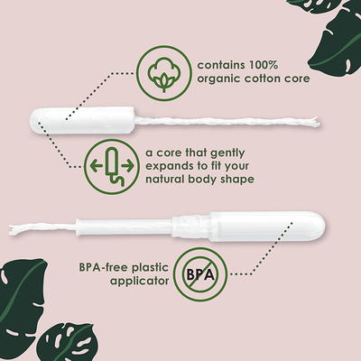 Organic Cotton Tampons - Regular Absorbency