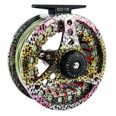 ANGLER DREAM 5 6WT Fly Reel with Line Combo Large Arbor Aluminum