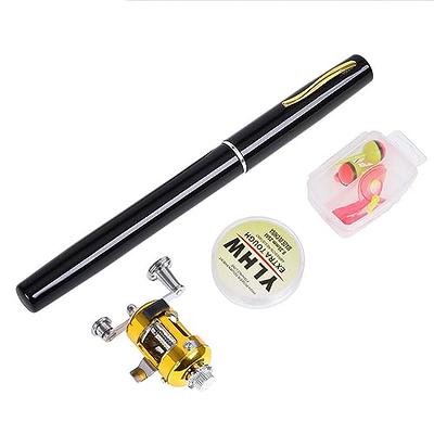 Telescopic Pocket Fishing Rod Spinning Pole Reel Combo Kit With Fishing Line