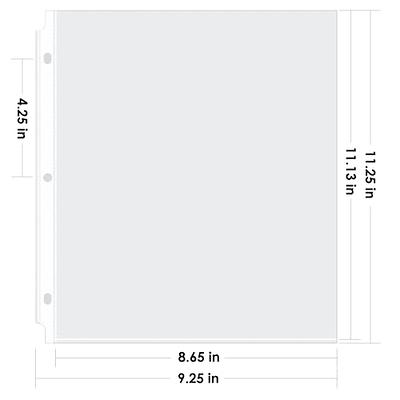 JAM Sheet Protectors, 8.5x11, Clear, 120 Sleeves/Pack