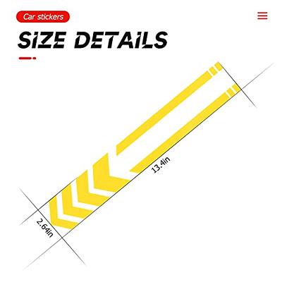 2PCS Motorcycle Front Fender Arrow Reflective Stickers, Motorbike Night  Visibility Safety Warning Mudguard Tape Strips, Waterproof Universal  Reflective Decals Decoration Accessories (Yellow) - Yahoo Shopping