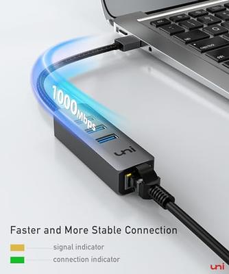 Cable Matters 4-in-1 USB Hub with Ethernet, Support Gigabit Ethernet (USB  3.0 Hub Ethernet, USB to Ethernet Adapter, Gigabit Ethernet USB Hub, USB