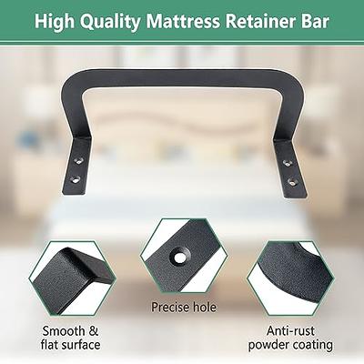 2Pcs Mattress Slide Stoppers Nonslip Iron Mattress Retainer Bar