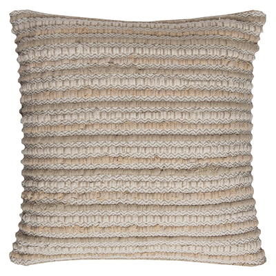 20x20 Oversize Abstract Square Throw Pillow Cover Ivory - Rizzy Home