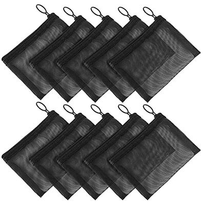 AUSTARK 10Pcs Zipper File Bags Plastic Mesh Zipper Pouch