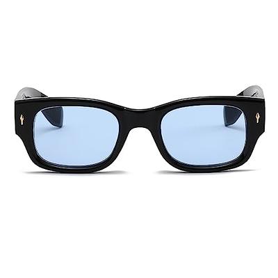 AIEYEZO Square Sunglasses for Women Men Square Thick Frame Sun Glasses  Simple Designer Style Shades