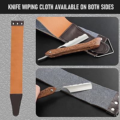 Professional Leather Sharpening Cloth Canvas Strap Belt Barber Open Straight  Razor Sharpening Shave Tools