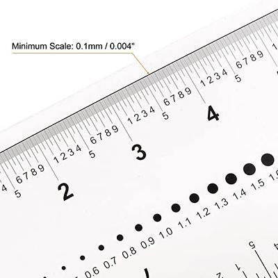 1pc 20cm Plastic Transparent Ruler Simple Straight Ruler Measuring