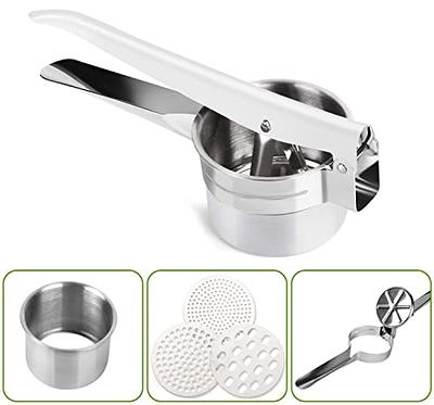 Potato Ricer Stainless Steel Potato Masher, Food Ricer, Fruit and  Vegetables Press with 3 Removable and Interchangeable Discs, Manual Masher Ricer  Kitchen Tool - Yahoo Shopping