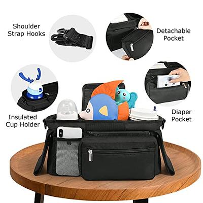 Momcozy Universal Stroller Organizer with Insulated Cup Holder Detachable  Phone Bag & Shoulder Strap, Fits for Stroller like Uppababy, Baby Jogger,  Britax, BOB, Umbrella and Pet Stroller - Yahoo Shopping