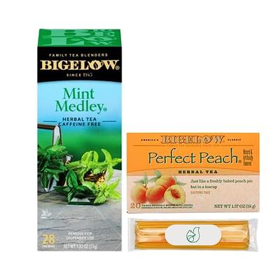 Bigelow Herbal Tea, Caffeine Free, Perfect Peach, Tea Bags 20 Ea