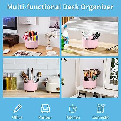 .com: Gold Desk Organizer, Office Desk Accessories with Pen Holder  for desk, Desktop Organization with Phone Holder, Sticky Note Tray,  Paperclip Storage and Caddy for Office Home School : Office Products