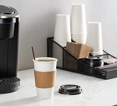 Comfy Package [100 Sets - 16 oz.] Disposable Coffee Cups with Lids,  Sleeves, Stirrers - To Go Paper Hot Cups - Yahoo Shopping