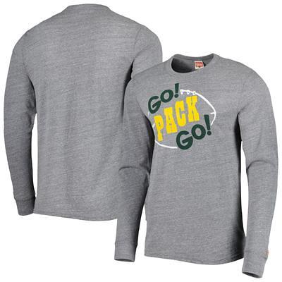 Men's Homage Gray Green Bay Packers Hyper Local Tri-Blend Long Sleeve  T-Shirt - Yahoo Shopping