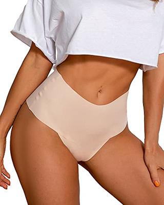 DEANGELMON Women Seamless Thongs No Show Thong Underwear Workout Panties  High Waist Tanga Multiple Pack (4P1,S-NEWS-2) - Yahoo Shopping