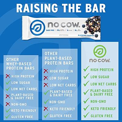 No Cow Vegan Protein Powder, Chocolate, 22g Plant Based Protein