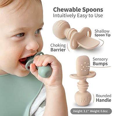  Baby Spoons Self Feeding 6+ Months - 7 Pack Silicone