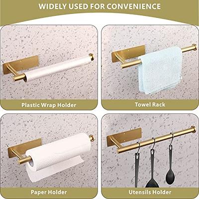  Paper Towel Holder - Eolax Under Cabinet Paper Towel Bar for  Kitchen, Wall Mount Self Adhesive or Drilling Paper Towel Rack, 304  Stainless Steel (Brushed Nickel)