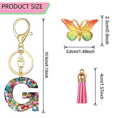 XGALBLA Gold Letter AZ Keychain for Women Men Metal Alphabet Initial  Pendant with Key Ring for Car Keys Purse Handbags Bag