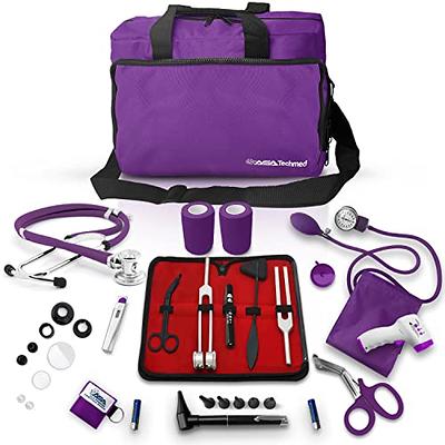 ASA TECHMED Nurse Essentials For Work Starter Kit, Stethoscope, Blood  Pressure Monitor, Otoscope, Tuning Forks And More 18 Pcs Doctor Kit, Nurse  Gift